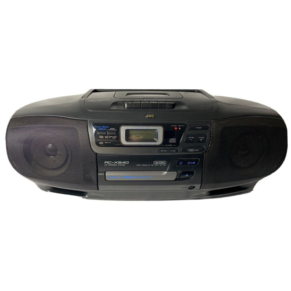 JVC Model RC-X540 AM FM Cassette CD Portable Stereo Boombox Radio